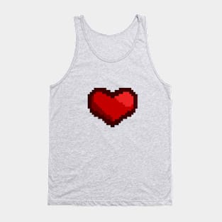 Pixel heart Tank Top